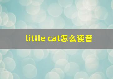 little cat怎么读音